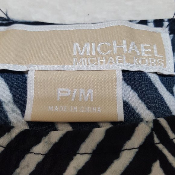 MICHAEL KORS Blue Top Blouse, Size M - Picture 8 of 15